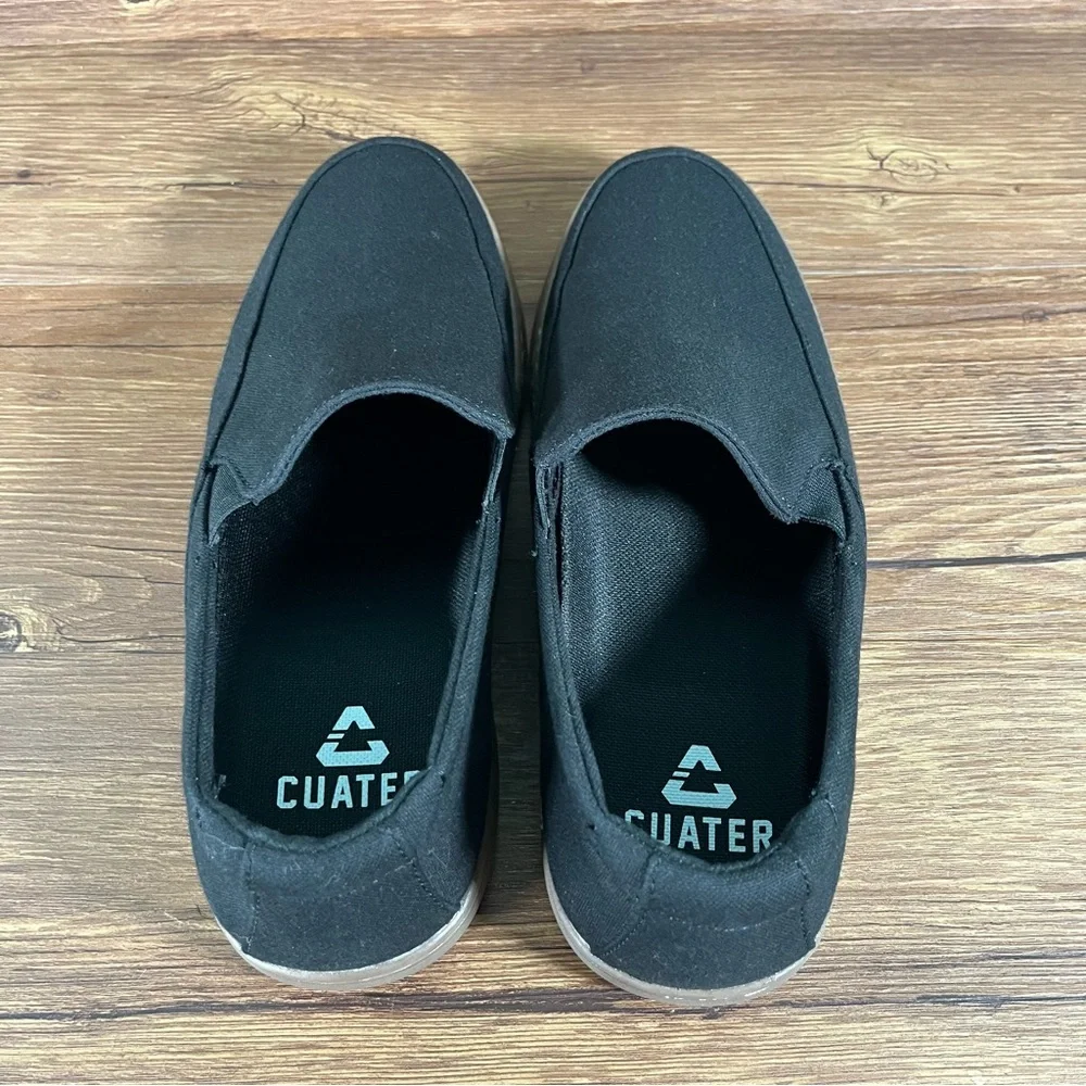 CUATER‎ By Travis Mathew Black Slip-On Sneakers Gumsole Shoes Men’s Size 10